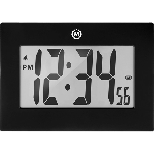 Horloge &agrave; grand cadre, Num&eacute;rique, &agrave; piles, 9" la x 1" p x 6,5" h, Noir Air Extreme Inc.
