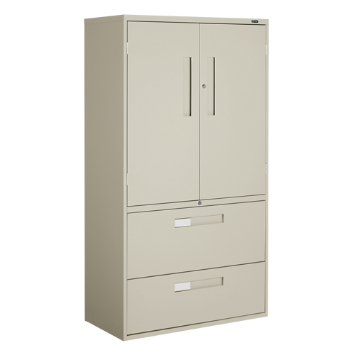 Multi-Stor Cabinet, Steel, 3 Shelves, 65-1/4" H x 36" W x 18" D, Beige Air Extreme Inc.