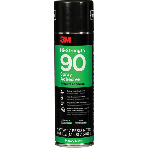 90 High Strength Adhesive, Clear, Aerosol Can Air Extreme Inc.