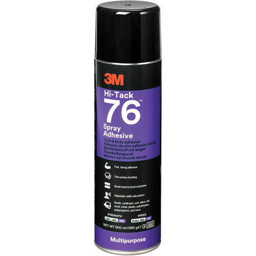 76 High Tack Adhesive, Clear, Aerosol Can Air Extreme Inc.
