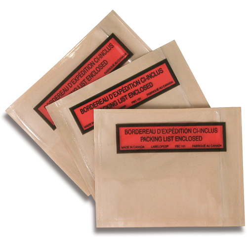 Pochettes pour bordereau d'exp&eacute;dition, 5-1/2" lo x 4-1/2" la Air Extreme Inc.