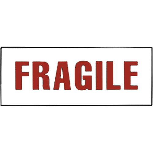 &eacute;tiquettes pour traitement sp&eacute;cial Fragile, 6" lo x 2" la, Rouge/blanc Air Extreme Inc.