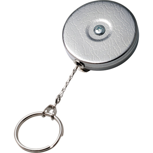 Porte-cl&eacute;s autor&eacute;tractable de s&eacute;rie Original, Chrome, C&acirc;ble 24", Fixation Agrafe de ceinture Air Extreme Inc.