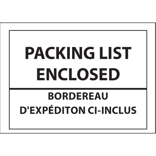 Pochettes pour bordereau d'exp&eacute;dition, 4" lo x 5" la, Style Insertion par l'arri&egrave;re Air Extreme Inc.