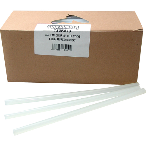Glue Stick, 7/16" Dia. x 10" L, Clear Air Extreme Inc.