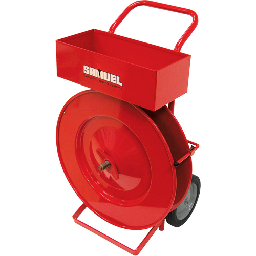 Strapping Dispenser, Polyester/Steel/Polypropylene Straps, 16" Core Dia., 2.875" Roll Width Air Extreme Inc.