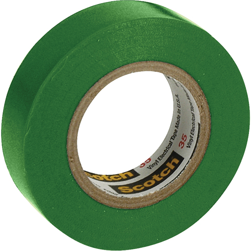 Rubans en vinyle pour codage en couleurs 35 Scotch, 12,7 mm (1/2") x 6,1 m (20'), Vert, 7 mils Air Extreme Inc.