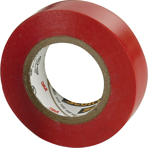 Scotch&reg; 35 Colour Coded Tape, 12.7 mm (1/2") x 6.1 m (20'), Red, 7 mils Air Extreme Inc.