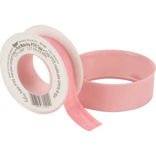 Teflon&reg; Tape - Water Lines Thread, 260" L x 1/2" W, Pink Air Extreme Inc.