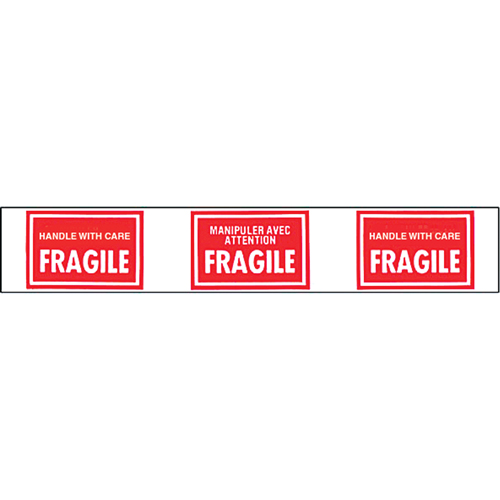 Pre-Printed Message Tapes, 1-7/8" W, White on Red Air Extreme Inc.