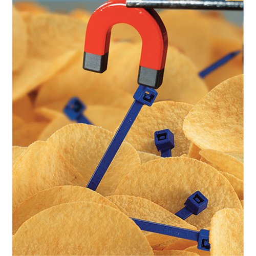 Metal Detectable Cable Ties, 15-2/5" L, 50 lbs. Tensile Strength Air Extreme Inc.