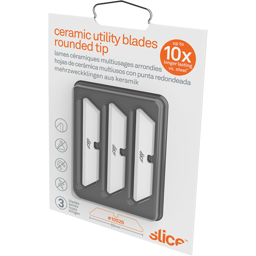 Slice Rounded Tip Replacement Blades for Ceramic Utility Knife, Single Style Air Extreme Inc.
