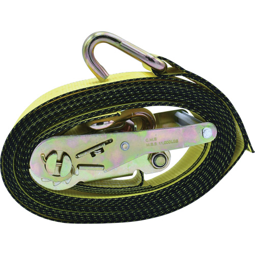 Ratchet Tie-Down, J-Hook, 2" W x 16' L, 10000 lbs. Working Load Limit Air Extreme Inc.