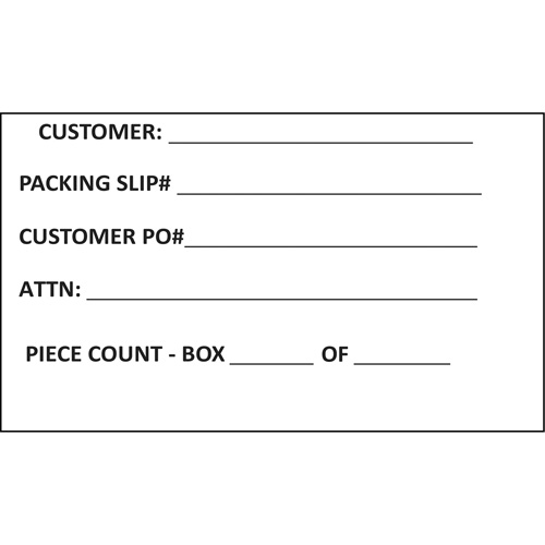 Generic Shipping Label, 4" W x 6" L, White Air Extreme Inc.