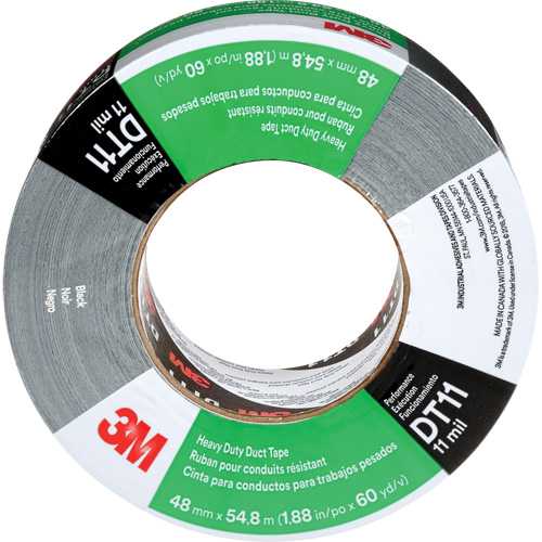 DT11 Heavy-Duty Duct Tape, 11 mils, Black, 48 mm (2") x 55 m (180') Air Extreme Inc.