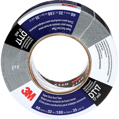 DT17 Super-Duty Duct Tape, 17 mils, Black, 48 mm (2") x 32 m (105') Air Extreme Inc.