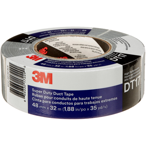 DT17 Super-Duty Duct Tape, 17 mils, Black, 48 mm (2") x 32 m (105') Air Extreme Inc.