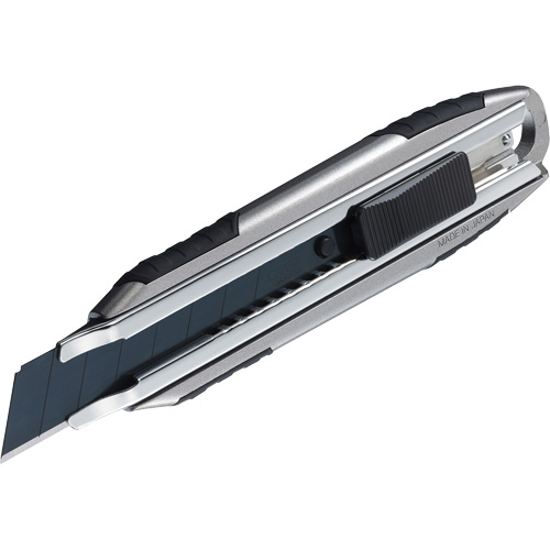 Knife with Auto-Lock, 18 mm, Carbon Steel, Heavy-Duty, Aluminum Handle Air Extreme Inc.