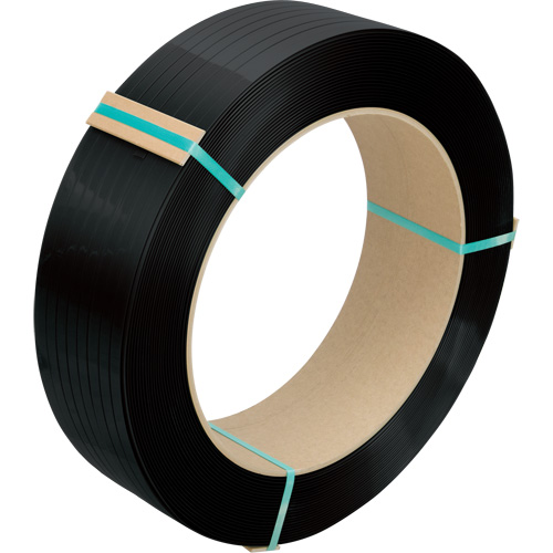 Feuillard, Polyester, 1/2" la x 5800' lo, Noir, Calibre Manuel Air Extreme Inc.