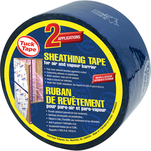 Contractors Sheathing Tape, 60 mm (2-3/8") x 55 m (180.4'), Blue Air Extreme Inc.