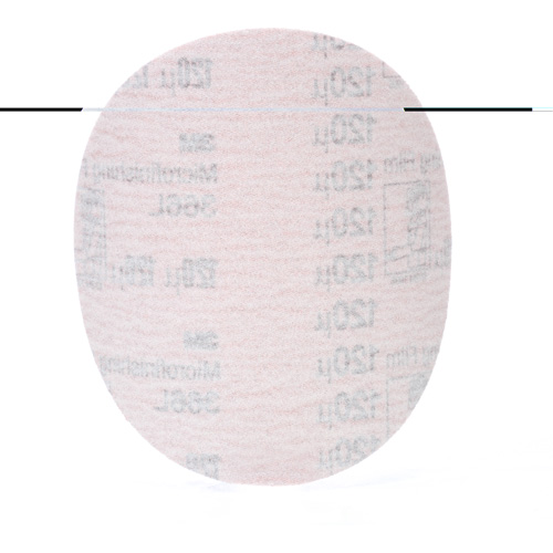 Hookit Microfinishing Film Disc 366L, 5" Dia., 120 Grit, Aluminum Oxide, 3 mils Air Extreme Inc.