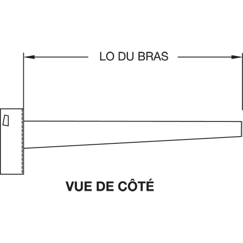 Colonne en porte-&agrave;-faux, Double, 4" la x 10' h Air Extreme Inc.