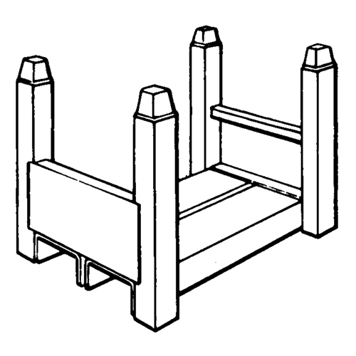 Portable Stacking Racks, 12" W x 16" D, 2500 lbs. Capacity Air Extreme Inc.