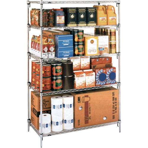 &eacute;tag&egrave;res super ajustables Super Erecta, 4 Tablettes, 36" la x 62-9/16" h x 18" p Air Extreme Inc.