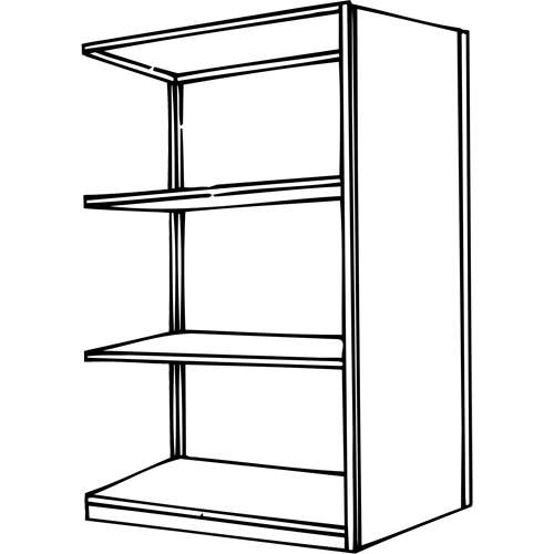 &eacute;l&eacute;ment de rayonnage Interlok, Acier, Sans boulons, Capacit&eacute; 800 lb, 36" la x 76" h x 24" p Air Extreme Inc.