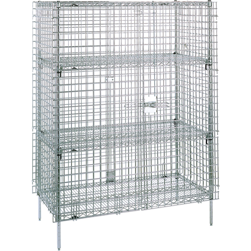Security Carts, 4 Tiers, 38-1/2" W x 66-13/16" H x 21-1/2" D Air Extreme Inc.