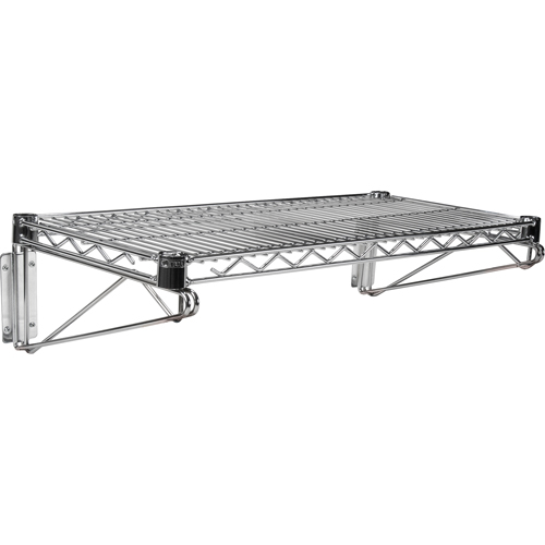 Wall Mount Wire Shelving Kit, Single Bracket, 200 lbs. Capacity, 14" D Air Extreme Inc.