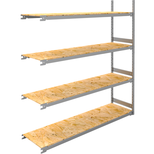 &eacute;tag&egrave;re-classeur de grande largeur, Acier, 4 Tablettes, 72" la x 18" p x 84" h, Ensemble Ajout Air Extreme Inc.