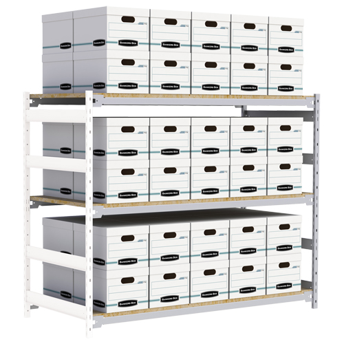 &eacute;tag&egrave;re-classeur de grande largeur, Acier, 3 Tablettes, 72" la x 32" p x 60" h, Ensemble Ajout Air Extreme Inc.