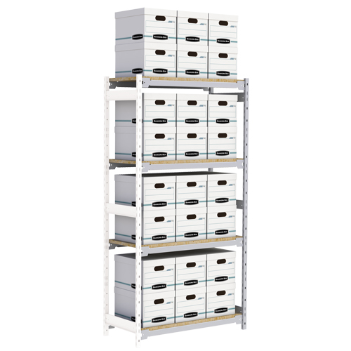 &eacute;tag&egrave;re-classeur de grande largeur, Acier, 4 Tablettes, 42" la x 18" p x 84" h, Ensemble Ajout Air Extreme Inc.