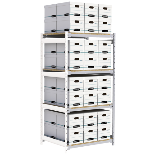 &eacute;tag&egrave;re-classeur de grande largeur, Acier, 4 Tablettes, 42" la x 32" p x 84" h, Ensemble Ajout Air Extreme Inc.