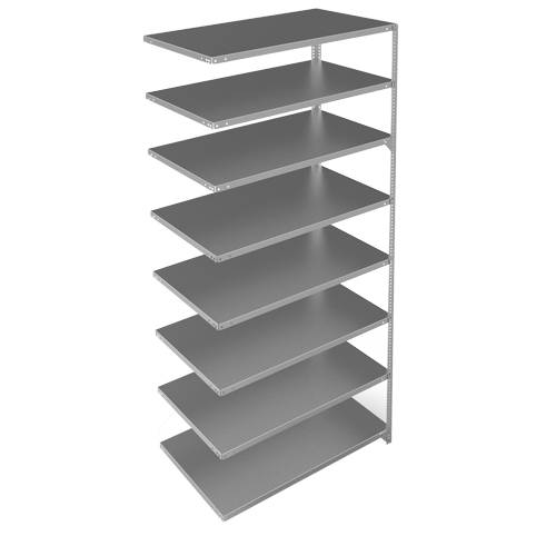 &eacute;l&eacute;ment de rayonnage, Acier galvanis&eacute;, Montant &agrave; fente, Capacit&eacute; 275 lb, 48" la x 96" h x 24" p Air Extreme Inc.