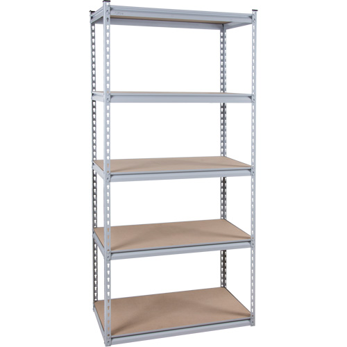 Heavy-Duty Shelving, Steel, Boltless, 1200 lbs. Capacity, 36" W x 72" H x 18" D Air Extreme Inc.