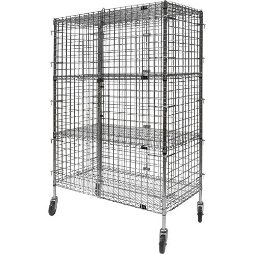 Security Cart, Chrome Plated, 48" x 69" x 24", 500 lbs. Capacity Air Extreme Inc.