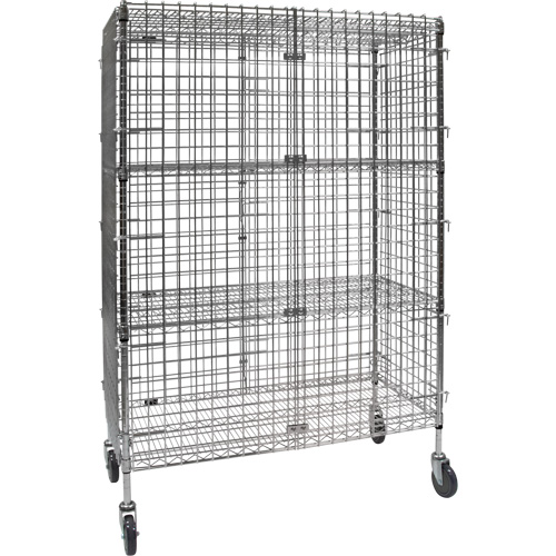 Security Cart, Chrome Plated, 48" x 69" x 24", 500 lbs. Capacity Air Extreme Inc.