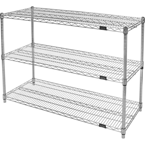Heavy-Duty Chromate Wire Shelving, 3 Tiers, 30" W x 33" H x 18" D Air Extreme Inc.