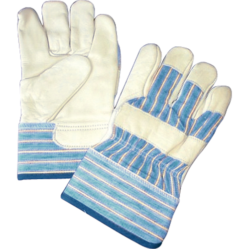 Lined Gloves, One Size, Grain Cowhide Palm, Cotton Fleece Inner Lining Air Extreme Inc.