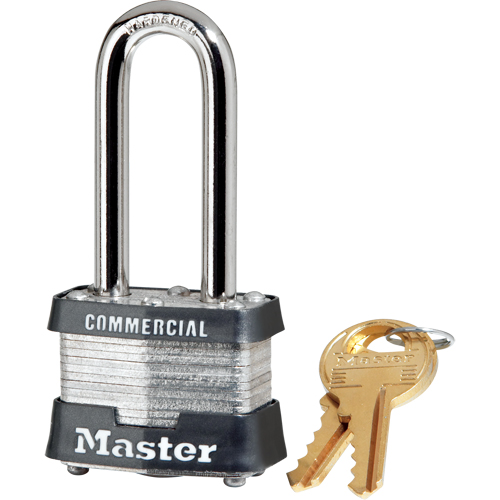 Laminated Padlock, Silver, Keyed Different, Laminated Steel, 1-9/16" Width Air Extreme Inc.