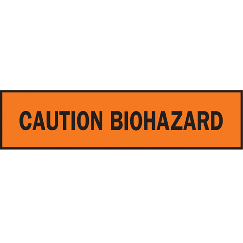 Rubans pour barricades, Anglais, 3" la x 1000' lo, 3,5 mils, Noir/orange Air Extreme Inc.
