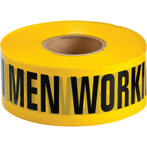 Barricade Tape, English, 3" W x 1000' L, 3.5 mils, Black on Yellow Air Extreme Inc.