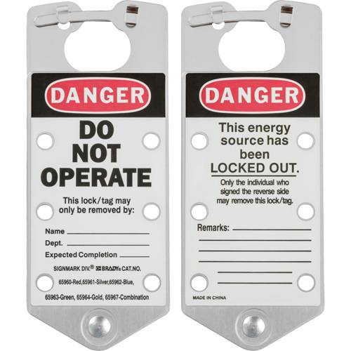 Labeled Lockout Hasps, Silver Air Extreme Inc.