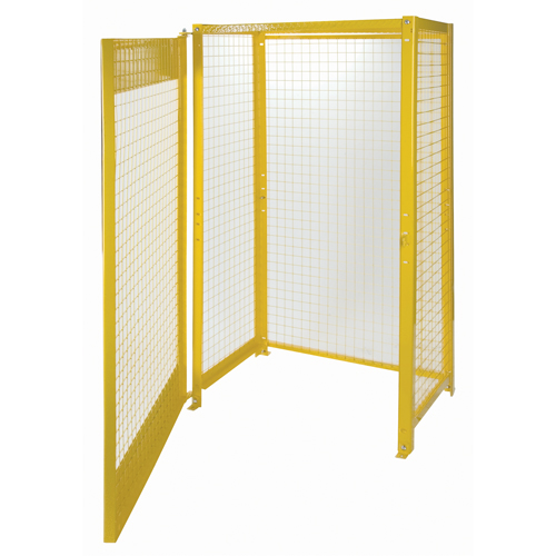 Gas Cylinder Cabinets, 10 Cylinder Capacity, 44" W x 30" D x 74" H, Yellow Air Extreme Inc.
