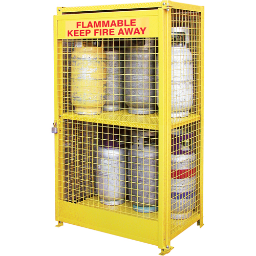 Armoires pour cylindres &agrave; gaz, nbre de bouteilles: 12, 44" , 30" , 74" , Jaune Air Extreme Inc.