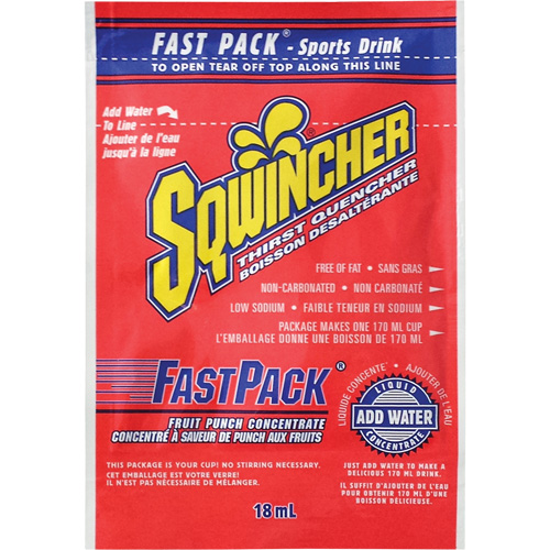 Sqwincher&reg; Rehydration Drink Fast Pack&reg;, Single Serve, Fruit Punch Air Extreme Inc.