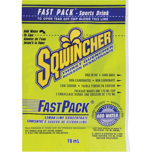 Sqwincher&reg; Rehydration Drink Fast Pack&reg;, Single Serve, Lemon-Lime Air Extreme Inc.