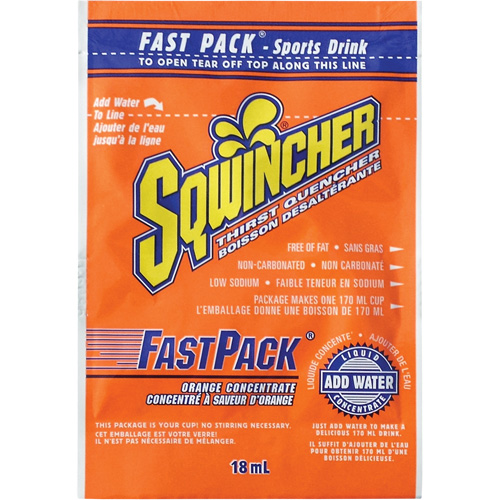 Sqwincher&reg; Rehydration Drink Fast Pack&reg;, Single Serve, Orange Air Extreme Inc.